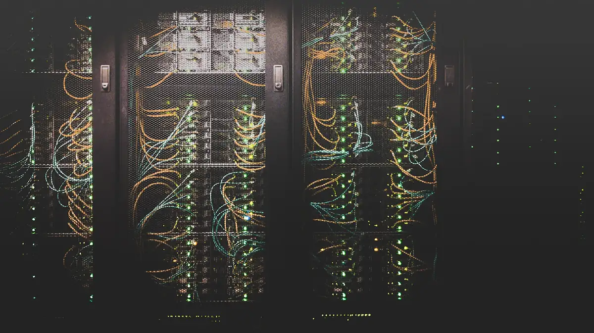 Servidores em um data center